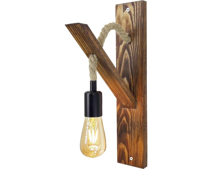 Nástěnná lampa Aplik II hnědá