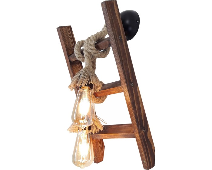 Nástěnná lampa Aplik III hnědá