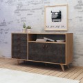 Komoda Pagina I 140 cm dub craft zlatý/tmavý beton