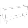 Komoda Petra 150 cm bílá