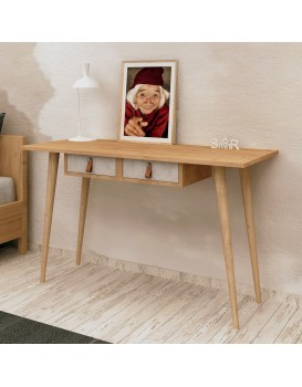 Psací stůl SOOMIN šedý/dub