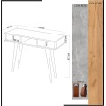 Konzolový stolek Lawen 100 cm dub přírodní