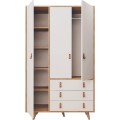 Šatní skříň Pagina 120 cm dub/bílá
