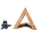 Stolní LED lampa Triangl hnědá