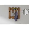 Nástěnný věšák s policí Carina 70 cm ořech