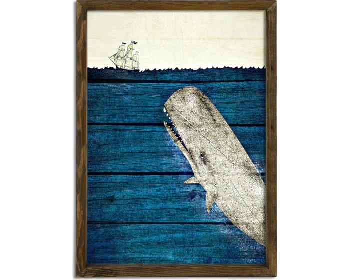 Nástěnný obraz Glascow 50x70 cm modrý
