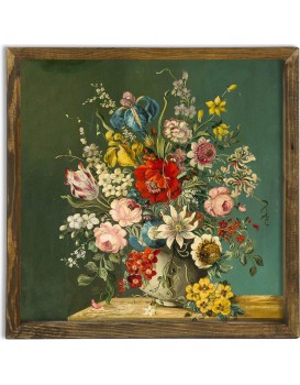 Nástěnný obraz Hyflowers 50x50 cm zelený