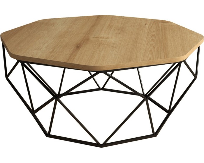 Konferenční stolek Diamond 90 cm dub přírodní