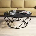 Konferenční stolek Diamond 90 cm černý mramor