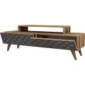 TV stolek CITY 140 cm ořech/modrý