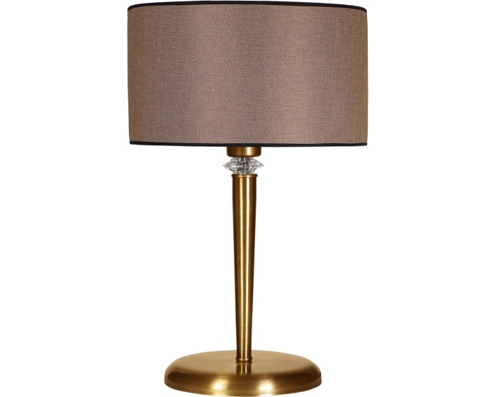 Stolní lampa Maya béžová/zlatá