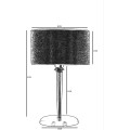Stolní lampa Maya béžová/zlatá