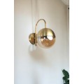Nástěnná lampa Camli zlatá