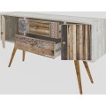 TV stolek ODENSE 122 cm bílý/ořech
