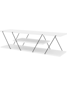 TV stolek CANAZ 120 cm bílý/černý