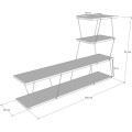 TV stolek ILGAZ 150 cm antracitový