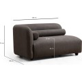 Třímístná pohovka Victoria 228 cm boucle šedá
