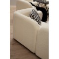 Třímístná pohovka Victoria 228 cm boucle krémová