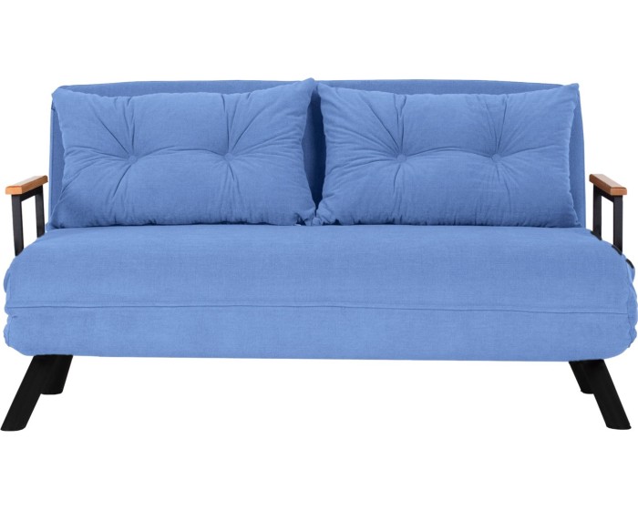 Dvoumístná rozkládací pohovka Seater Sando modrá