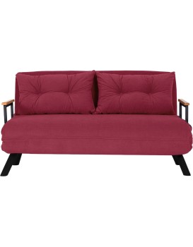 Dvoumístná rozkládací pohovka Seater Sando bordó