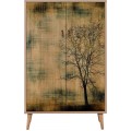 Komoda Kikos II 80 cm hnědá/zelená