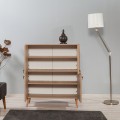 Komoda Kikos 95 cm hnědá/červená
