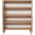 Komoda Kikos 95 cm hnědá/červená