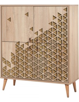 Komoda Kikos 95 cm hnědá