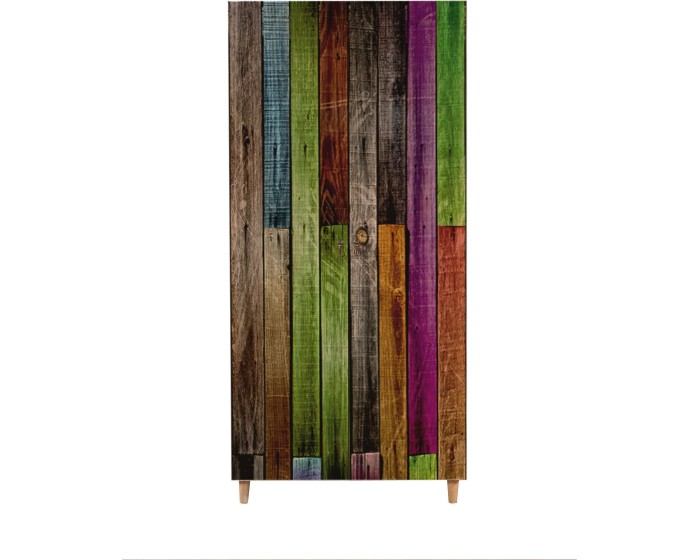 Šatní skříň Stil 90 cm dub sonoma/vícebarevná