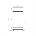 Šatní skříň Stil 90 cm dub sonoma/strom