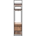 Šatní skříň Dynamic 104 cm borovice Atlantic/černá