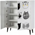 Dětská komoda Cats 95 cm bílá