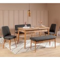Lavice VINA s úložným prostorem 110 cm borovice atlantic/antracitová