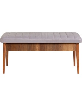 Lavice VINA I s úložným prostorem 110 cm ořech/šedá