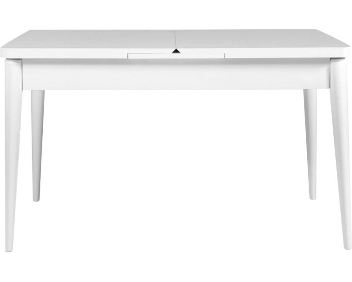 Jídelní rozkládací stůl Vina 129/163 cm bílý
