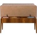 Lavice VINA s úložným prostorem 110 cm ořech/béžová