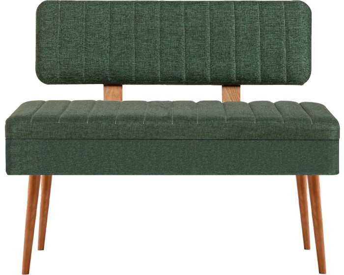 Lavice VINA II s úložným prostorem 110 cm borovice atlantic/tmavě zelená