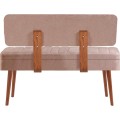 Lavice VINA II s úložným prostorem 110 cm ořech/béžová