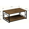 Konferenční stolek Kelvin 120 cm ořech/černý