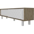 TV stolek ROB 180 cm bílý/dub