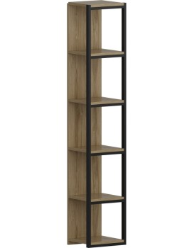 Knihovna Texasen dub craft zlatý/černá
