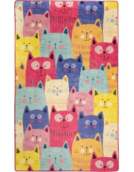 Dětský koberec Cats 140x190 cm vícebarevný