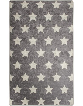 Dětský koberec Stars 100x160 cm šedý