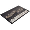 Rohožka Piano 40 x 60 cm černá/bílá