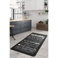 Koberec Kitchen 100x200 cm černý