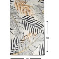 Koberec Herbal 160x230 cm bílo-černý/zlatý