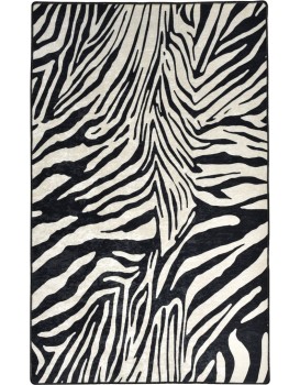 Koberec Zebra 160x230 cm bílý/černý