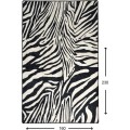 Koberec Zebra 160x230 cm bílý/černý