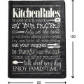 Koberec Kitchen 80x150 cm černý