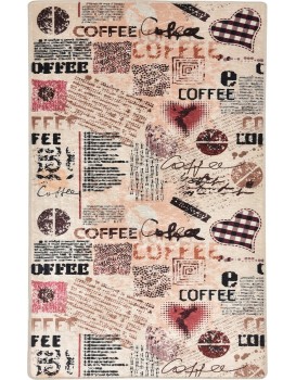 Koberec Coffee 80x200 cm béžový/růžový